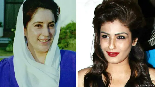 बेनज़ीर भुट्टो, रवीना टंडन