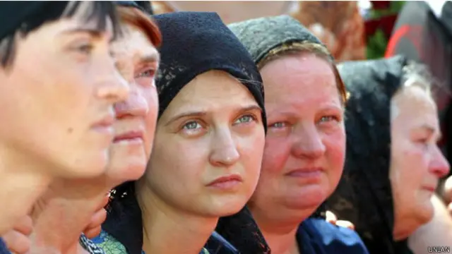 Похорони загиблих шахтарів у 2002 році