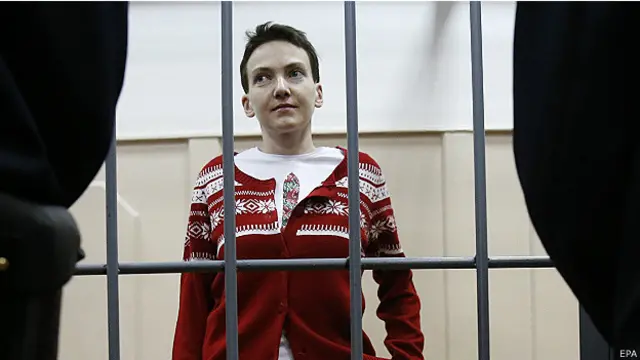 Надежда Савченко в суде