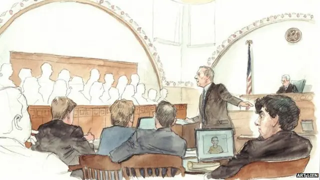 На процессе - рисунок художника