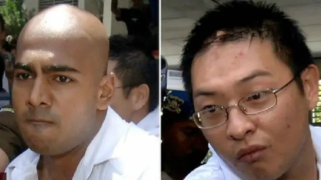 Myuran Sukumaran (kiri) dan Andrew Chan (kanan) telah dipindahkan ke Penjara Nusakambangan, Cilacap