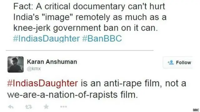 बीबीसी डॉक्यूमेंट्री सोशल मीडिया पर छाई रही