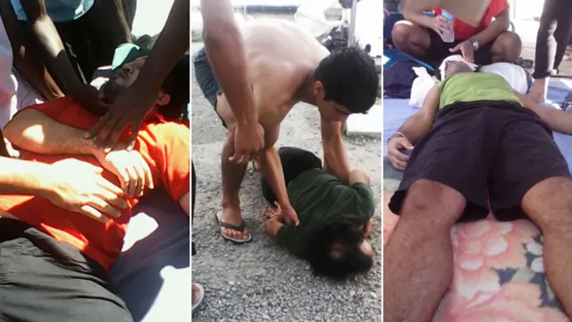 今年1月,申请庇护者绝食抗议