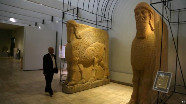 Объекты из Нимруда в музее Багдада