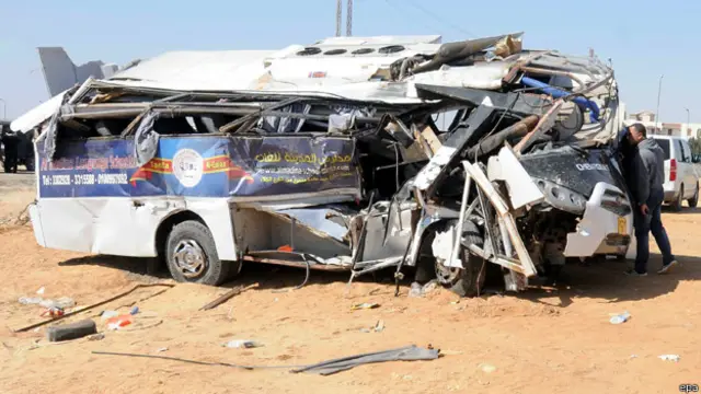 قالت المتحدثة باسم سكك حديد مصر لبي بي سي إن المكان الذي وقع به الحادث غير معد لعبور السيارات