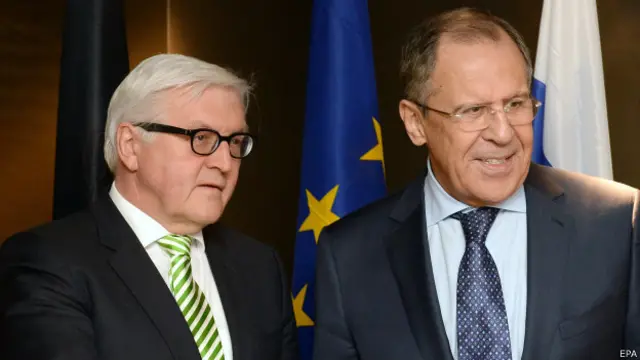 Сергей Лавров и Франк-Вальтер Штайнмайер