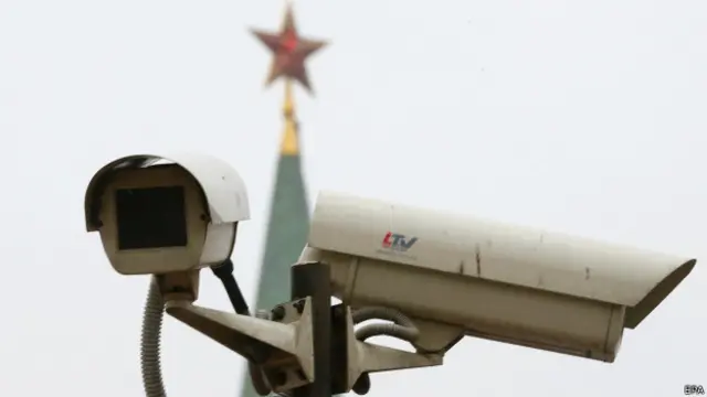 Камеры наблюдения вблизи Кремля