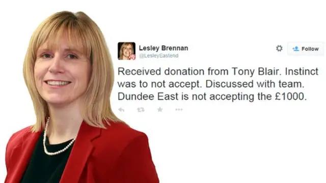 کونسلر لیسلی برینن نے اتوار کی صبح یہ ٹویٹ کی