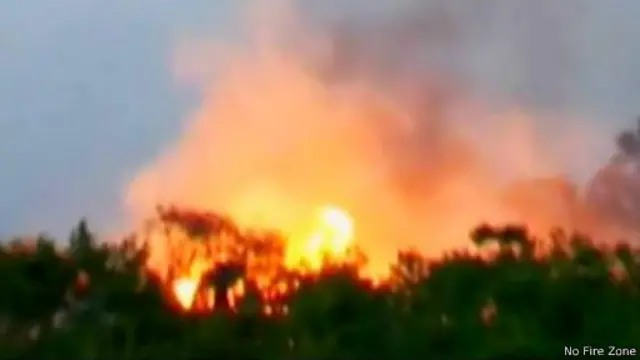 ‘නෝ ෆයර් සෝන්’ වාර්තා චිත්රපටයේ දර්ශන රූප රාමුවක්