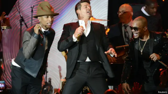 Pharrell WIliams, Robin Thicke, dan TI
