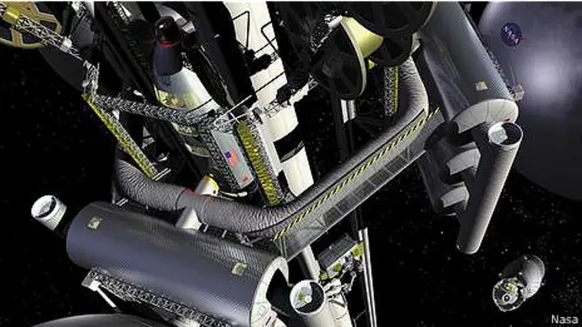 Космический лифт над Землей