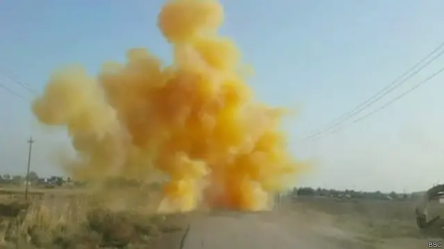 इस्लामिक स्टेट के बम में क्लोरीन गैस