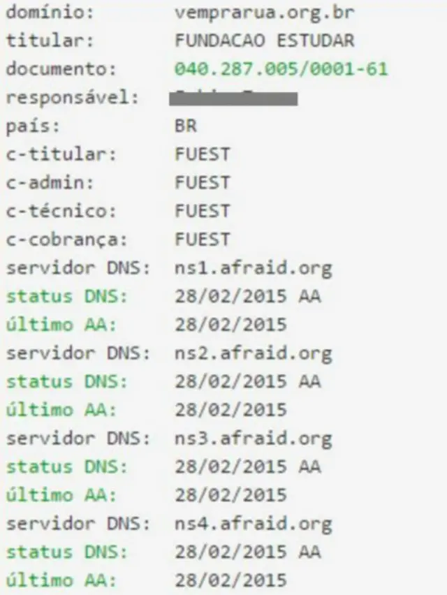 Registro do site vemprarua.org.br (Reprodução)