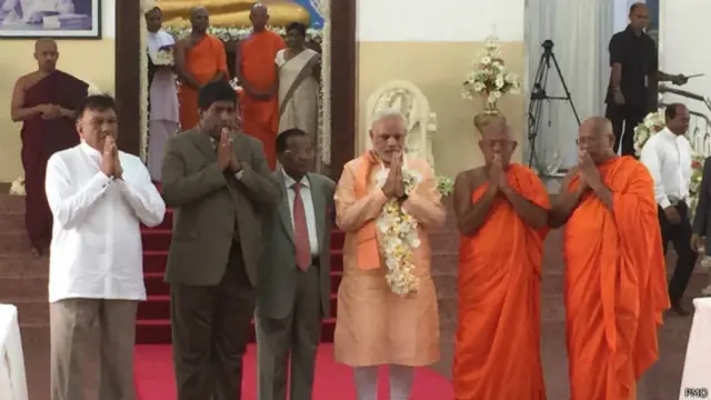 श्रीलंका में नरेंद्र मोदी