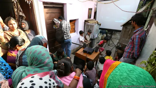 दिल्ली की रविदास कॉलोनी में दिखाई गई फ़िल्म, 'इंडियाज़ डॉटर'.