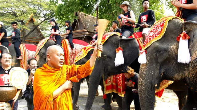 Hari gajah di Thailand