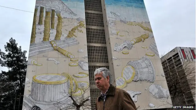 La economía de Grecia se ha reducido un 25% en los últimos cinco años.