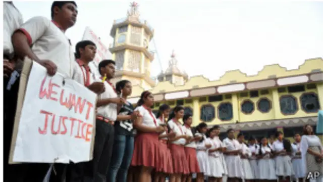 students protesting rape-ap