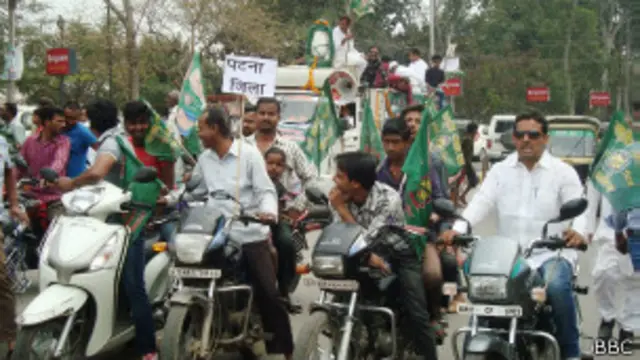 rjd workers in rally-manish shandilya