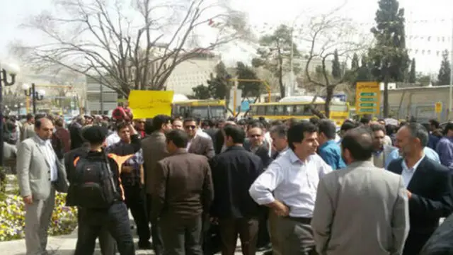 معلمان معترض در شیراز