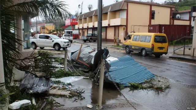 風災後首都維拉港街頭