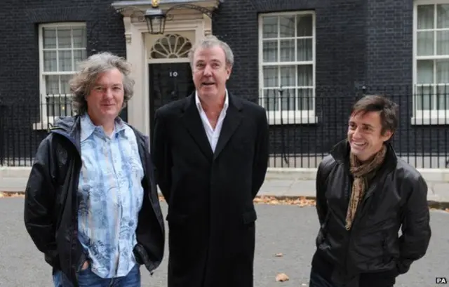 Kontrak James May, Jeremy Clarkson dan Richard Hammond habis tiga hari sesudah penampilan di Norwegia