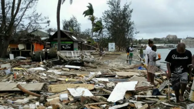 Skala kerusakan akibat Badai Pam belum diketahui sepenuhnya oleh pemerintah.