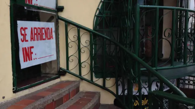 Aviso de se arrienda en Bogotá