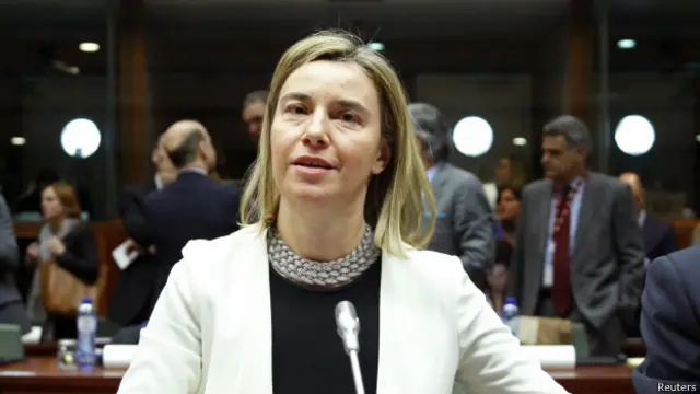 La jefa de la diplomacia de la Unión Europea, Federica Mogherini