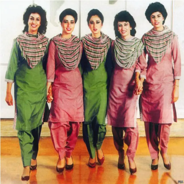 1986 میں پاکستانی ڈیزائنر ناہید اظفر نے یہ ذمہ داری سنبھالی اور پی آئی اے کا عملہ اگلے 17 برس تک ان کی ڈیزائن کردہ یونیفارم ہی پہنتا رہا۔