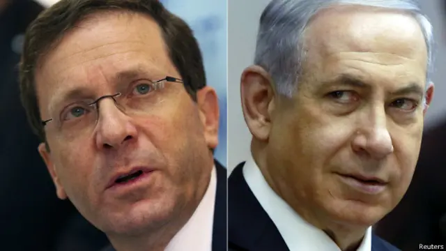 Isaac Herzog y Benjamin Netanyahu