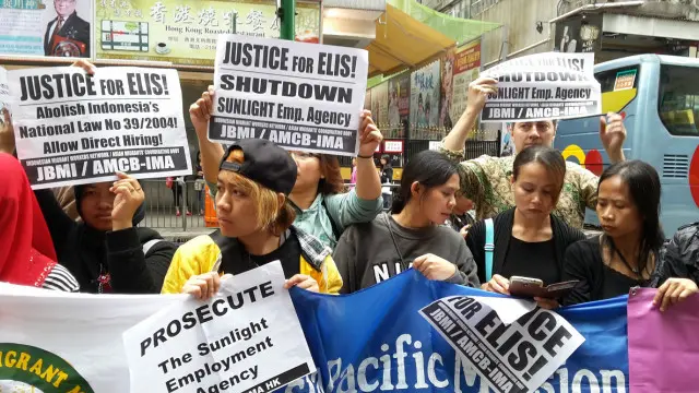 Tenaga kerja Indonesia di Hong Kong menuntut penyelidikan kasus tewasnya Elis