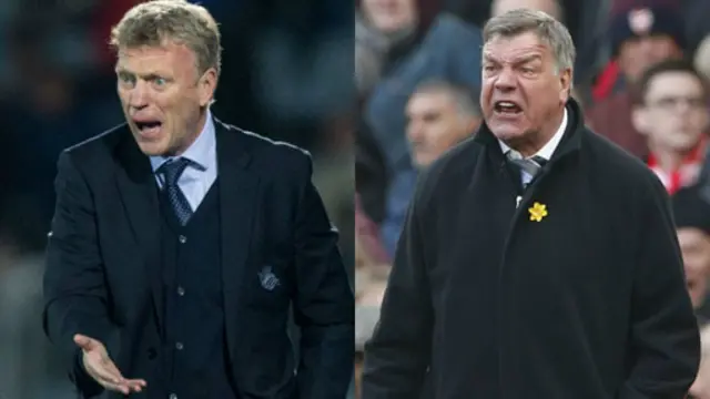 現任西漢姆主帥阿勒代斯（右） 莫耶斯