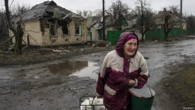 Жительница Дебальцева