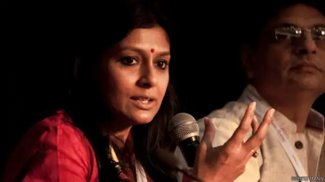 ’فلموں کی زبان اردو‘ کے ایک سیشن میں نغمہ نگار ارشاد کامل، فلم ہدایت کار مظفر علی، ڈراما نگار ایم کے رینا اور اداکارہ نندتا داس نے فلموں میں اردو زبان کے استعمال اور اس کی اہمیت پر بات چیت کی