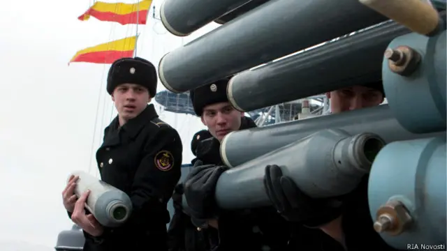 Моряки на учениях