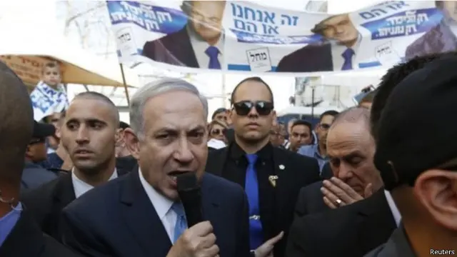 بنيامين نتنياهو يتحدث إلى الناخبين اليمينيين الذين يعارضون إقامة دولة فلسطينية