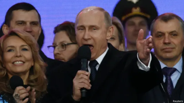 Владимир Путин выступил на концерте в Москве по случаю годовщины аннексии Крыма