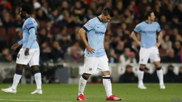 Manchester City tidak pernah menang dalam empat laga tandang terakhir, termasuk ketika dijamu FC Barcelona di Nou Camp.