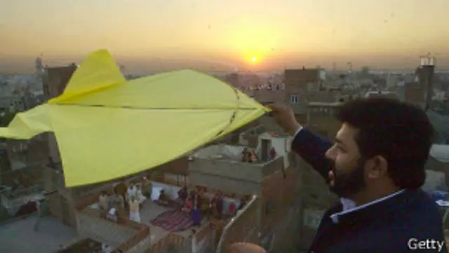 Cometas en Lahore, Pakistán