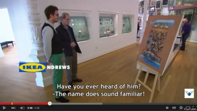 Рисунок авторства IKE Andrews (по первым буквам знаменитого магазина)