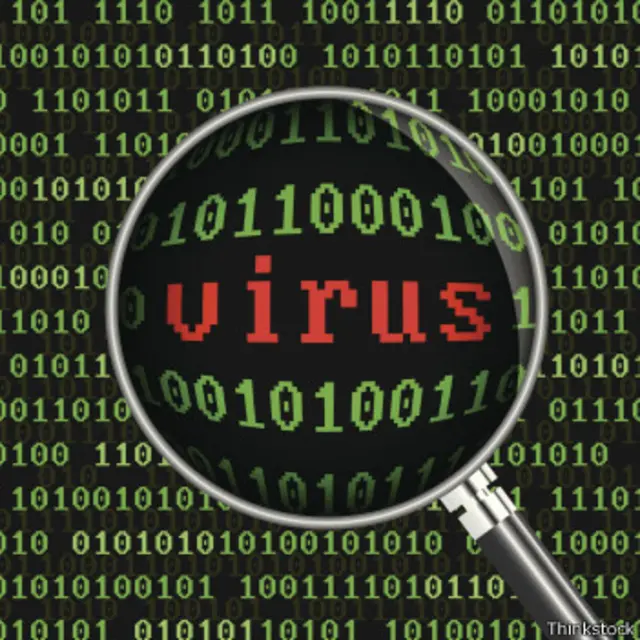 Advertencia de virus.