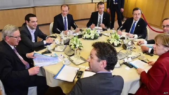 ضمت المحادثات مجموعة من الزعماء والمسؤولين الأوروبيين