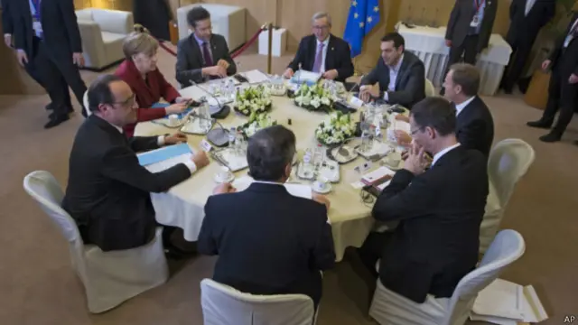 Лидеры ЕС на саммите в Брюсселе 19 марта 2015 г.