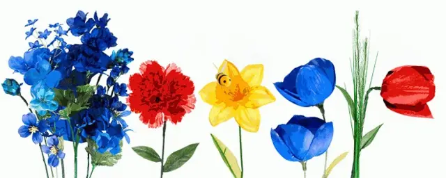 نشان گوگل برای روز اول بهار