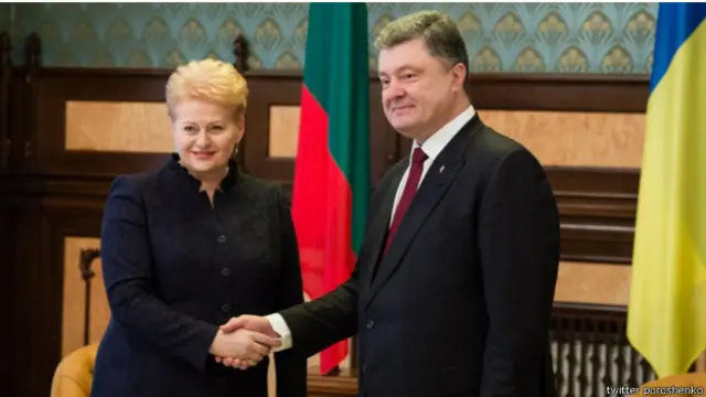 Петро Порошенко та Даля Грібаускайте