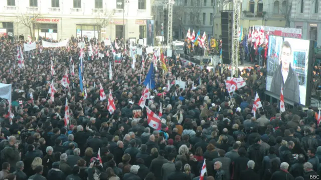 Акция протеста в Тбилиси