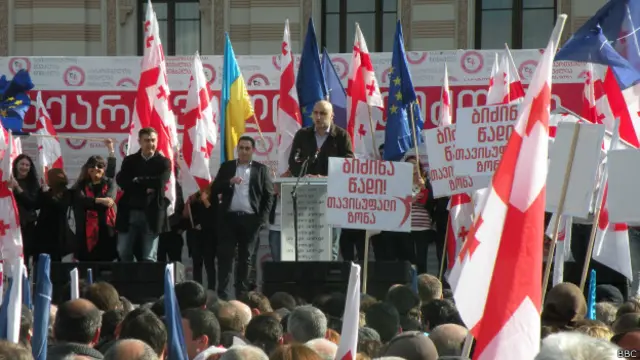 Акция протеста в Тбилиси