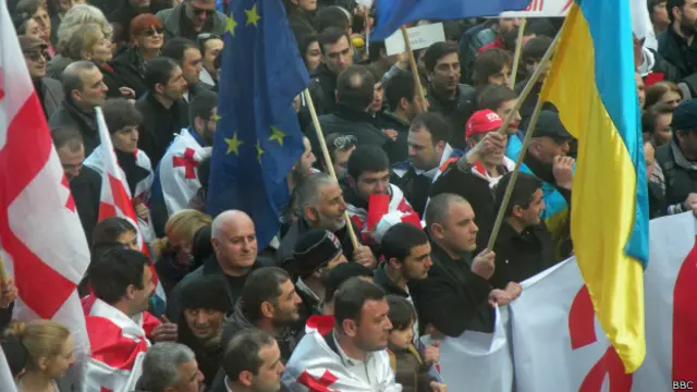 Акция протеста в Тбилиси