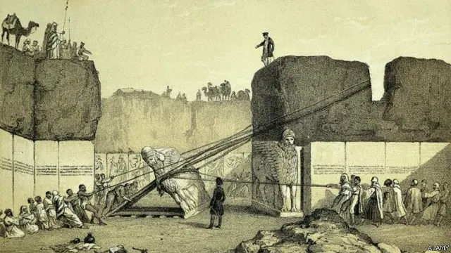 اكتشف أوستن هنري لايارد الثور المجنح 